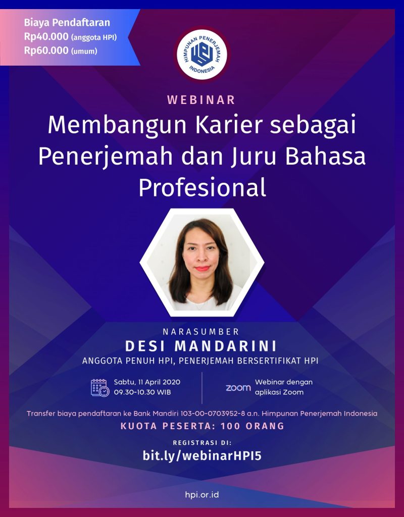 penerjemah Indonesia_Desi Mandarini anggota penuh HPI